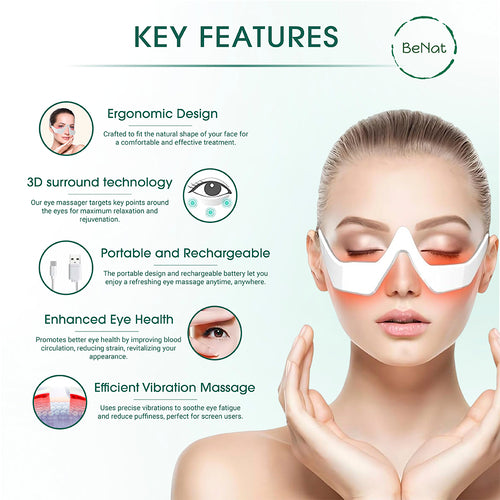 Glow under eye massager